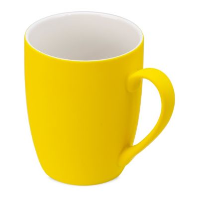 Подарочный набор с блокнотом С1, металлической ручкой и кружкой, желтый-3