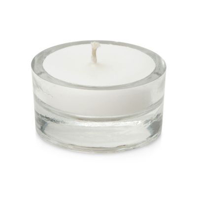 Свеча парафиновая в стекле Geni, прозрачная-0