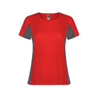 Футболка Shanghai женская, красный/графитовый