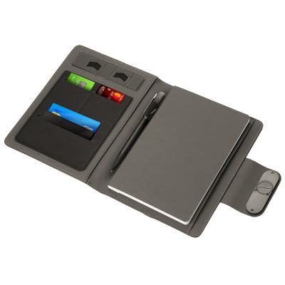 Подарочный набор металлическая ручка и блокнот А5 Twilight  со светящимся логотипом и пауэрбэнком-7