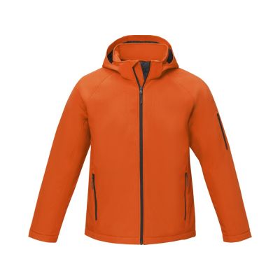 Notus мужская утепленная куртка из софтшелла - Оранжевый-1