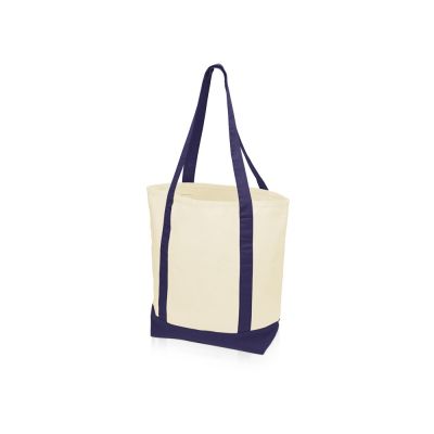 Сумка для шопинга Cotton, натуральный/темно-синий-2