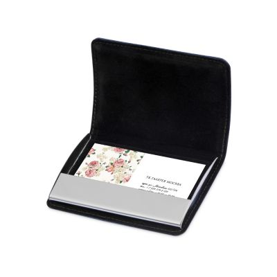 Визитница Намибия, синий/серебристый-2