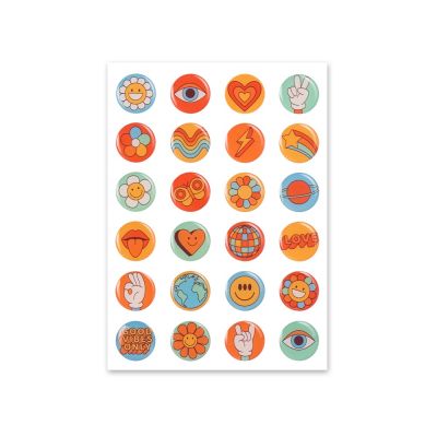 Сет объемных стикеров из эпоксидной смолы, А5-0