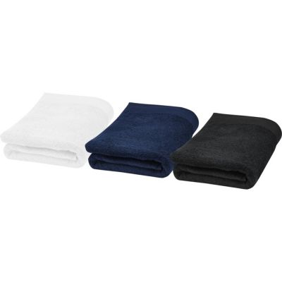 Полотенце для ванны Ellie из хлопка плотностью 550 г/м2 и размером 70x140 см, белый-3