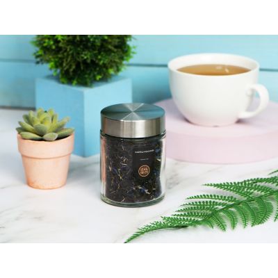 Чай черный, серия Essence, с чабрецом и лепестками василька, стеклянная банка-4