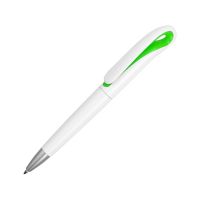 Ручка шариковая Swansea, белый/зеленый, черные чернила