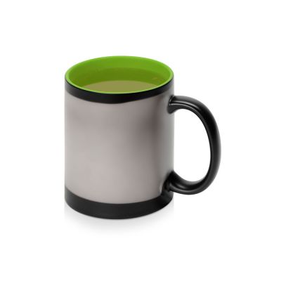 Кружка-хамелеон Surprise матовая, черный/зеленое яблоко-4