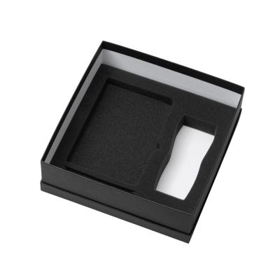 Подарочный набор с блокнотом С2, металлической ручкой и термокружкой, красный-2