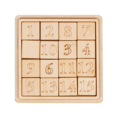 Деревянная головоломка Пятнашки-2