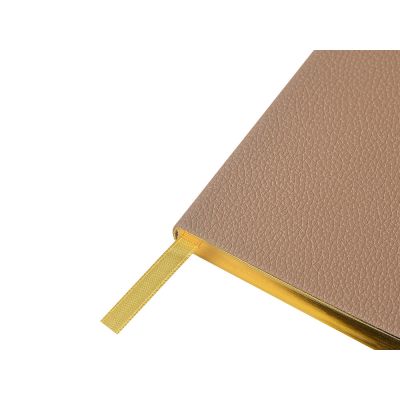 Еженедельник недатированный А6 Total beige с нашивкой, бежевый-3