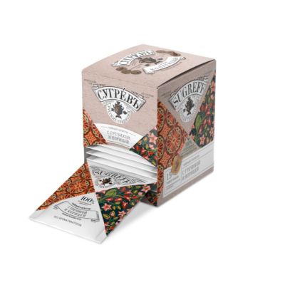 Чайный напиток с гречихой и корицей в индивидуальном саше конверте, 15 пакетиков-0