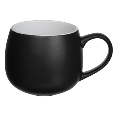 Кружка круглой формы Verlo, 410мл, черный-1