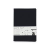 Скетчбук Sketch & Art в мягком переплете 147х210 мм, 24 л. белой бумаги 150 г/м2, черный