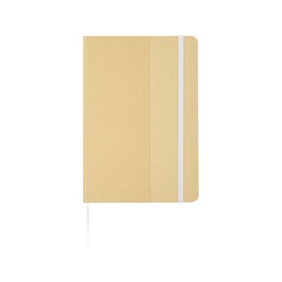 Nelida блокнот формата А5 в твердой обложке из переработанного картона - Белый-1