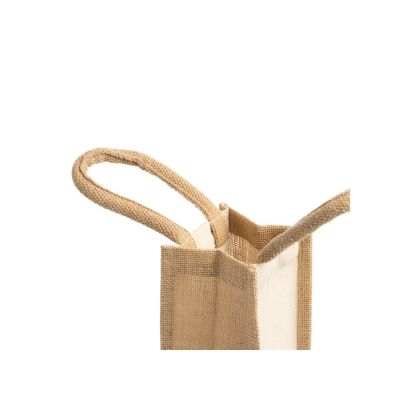 Сумка BELONA из ламинированного джута и хлопка, бежевый-1