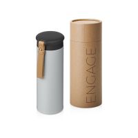 Вакуумный термос Engage, 450 мл, тубус, средне-серый