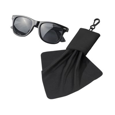 Очищающая салфетка Neat из микрофибры в чехле, черный-2