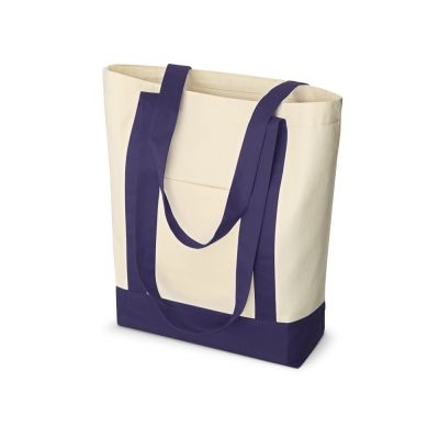 Сумка для шопинга Cotton, натуральный/темно-синий-0
