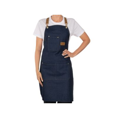 Джинсовый фартук с карманами Fry, синий-7