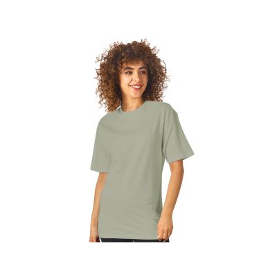 Футболка из френч терри Warsaw унисекс 220гр, оливковый-2