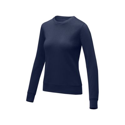 Женский свитер Zenon с круглым вырезом, темно-синий-0