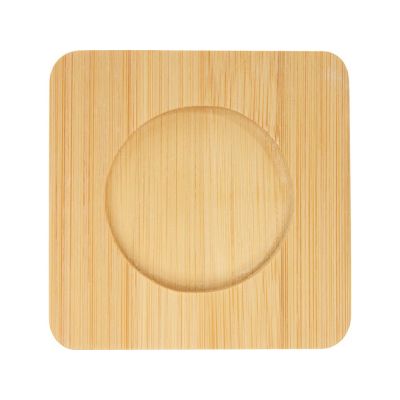 Стеклянный стакан Manti объемом 100 мл с двойными стенками и подставкой из бамбука, 2 шт. , natural-3