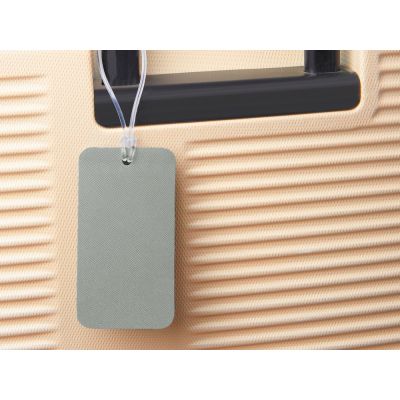 Багажная бирка Favor на силиконовой петле, серый-3