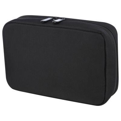 Сумка-органайзер Rise из материалов, переработанных согласно стандарту GRS - сплошной черный-0