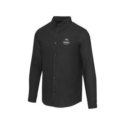 Sphene мужская рубашка оксфорд - сплошной черный-4