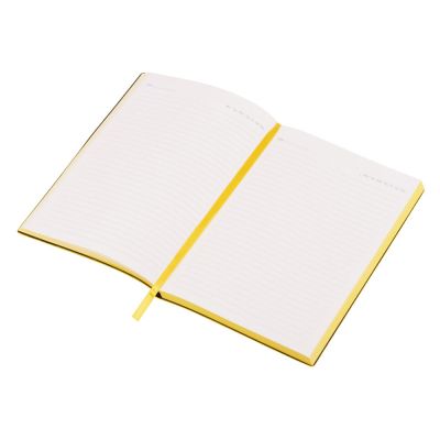 Бизнес-блокнот C1 софт-тач, гибкая обложка, 128 листов, желтый-3