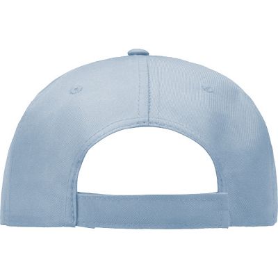 Бейсболка Poly 5-ти панельная 120гр, небесно-голубой-3