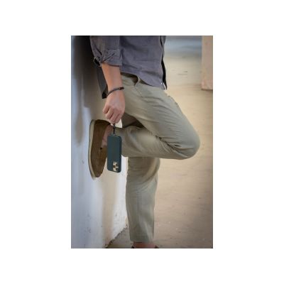 Ремешок-держатель для телефона на запястье Lany Wristband Eco, серый-11