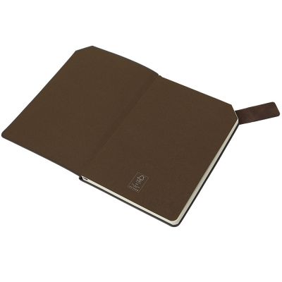 Блокнот А5 в гибкой обложке Chaplin, шоколадный-5