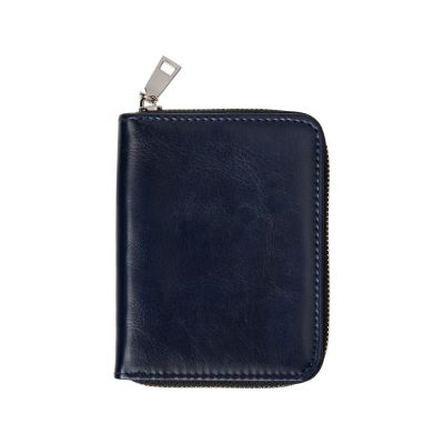 Картхолдер на молнии для 8 пластиковых карт с RFID защитой Fabrizio, синий-1