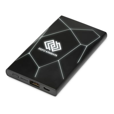 Портативное беспроводное зарядное устройство Geo Wireless, 5000 mAh, черный-0