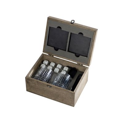 Набор для виски Jack с бокалами в подарочной шкатулке-0