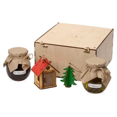 Подарочный набор Decoration Deluxe с двумя видами варенья, натуральный-1