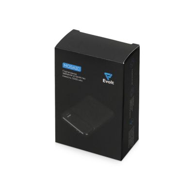 Внешний аккумулятор Evolt Mosaic, 5000 mAh, черный-11
