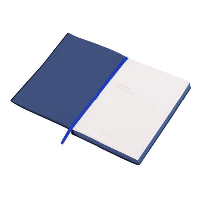 Бизнес-блокнот C1 софт-тач, гибкая обложка, 128 листов, синий-2