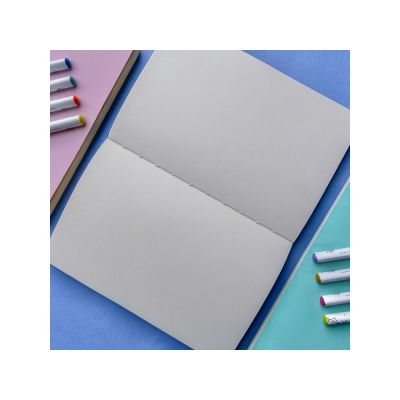 Скетчбук Sketch & Art в мягком переплете 140х210 мм, 100 л. бежевой бумаги 100 гр., черный-4