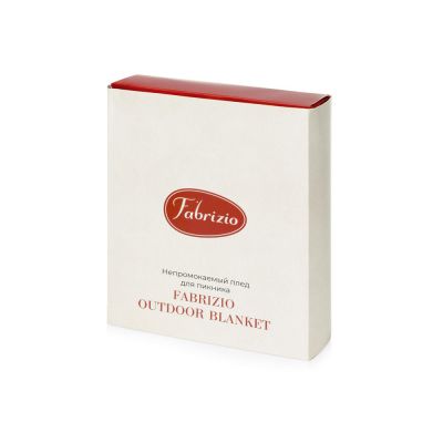 Непромокаемый плед для пикника Fabrizio, синий/черный-4