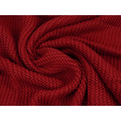 Плед акриловый Chain, бордовый-1