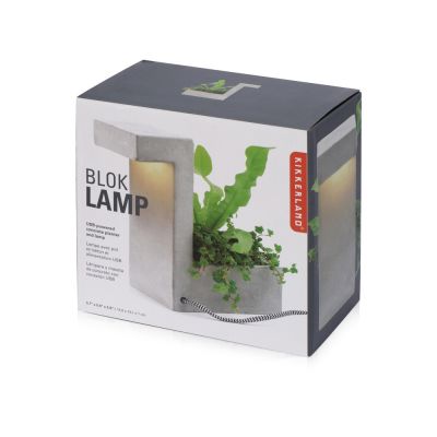 Настольная лампа из бетона Blok Lamp-6