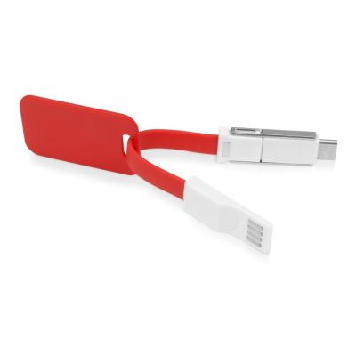 Зарядный кабель 3-в-1 Charge-it, красный-2