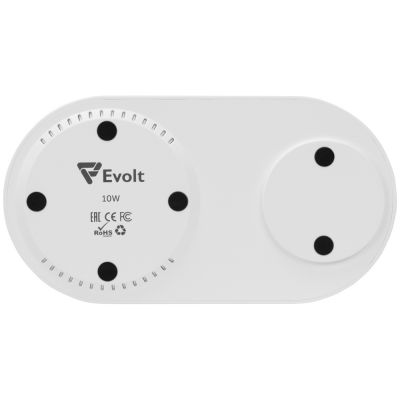 Настольный светильник с беспроводной зарядкой Flamp, белый-5