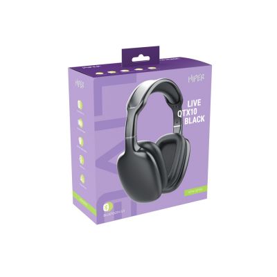 HIPER Наушники накладные Bluetooth HIPER Live черный HTW-QTX10-3