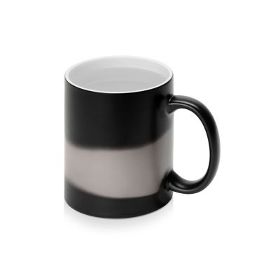 Кружка-хамелеон Magic матовая, черный/белый-2