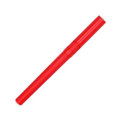 Ручка пластиковая шариковая трехгранная Nook с подставкой для телефона в колпачке, красный/белый-3