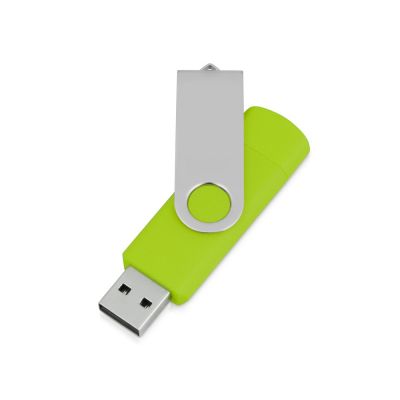 USB/micro USB-флешка 2.0 на 16 Гб Квебек OTG, зеленое яблоко-1